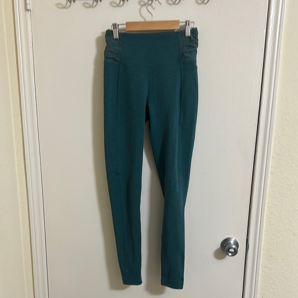EUC Sweaty Betty Super Sculpt Full Length Leggings Teal Small